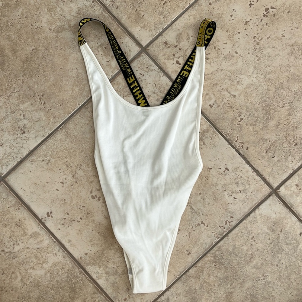 Off-white cream body suit. Size M. Never worn.
